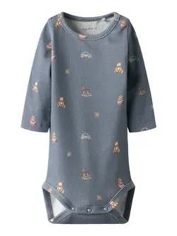 Ritoy Långärmad Body - Flint Stone | Kläder - Bodys & overaller - Långärmad body | BabyMode