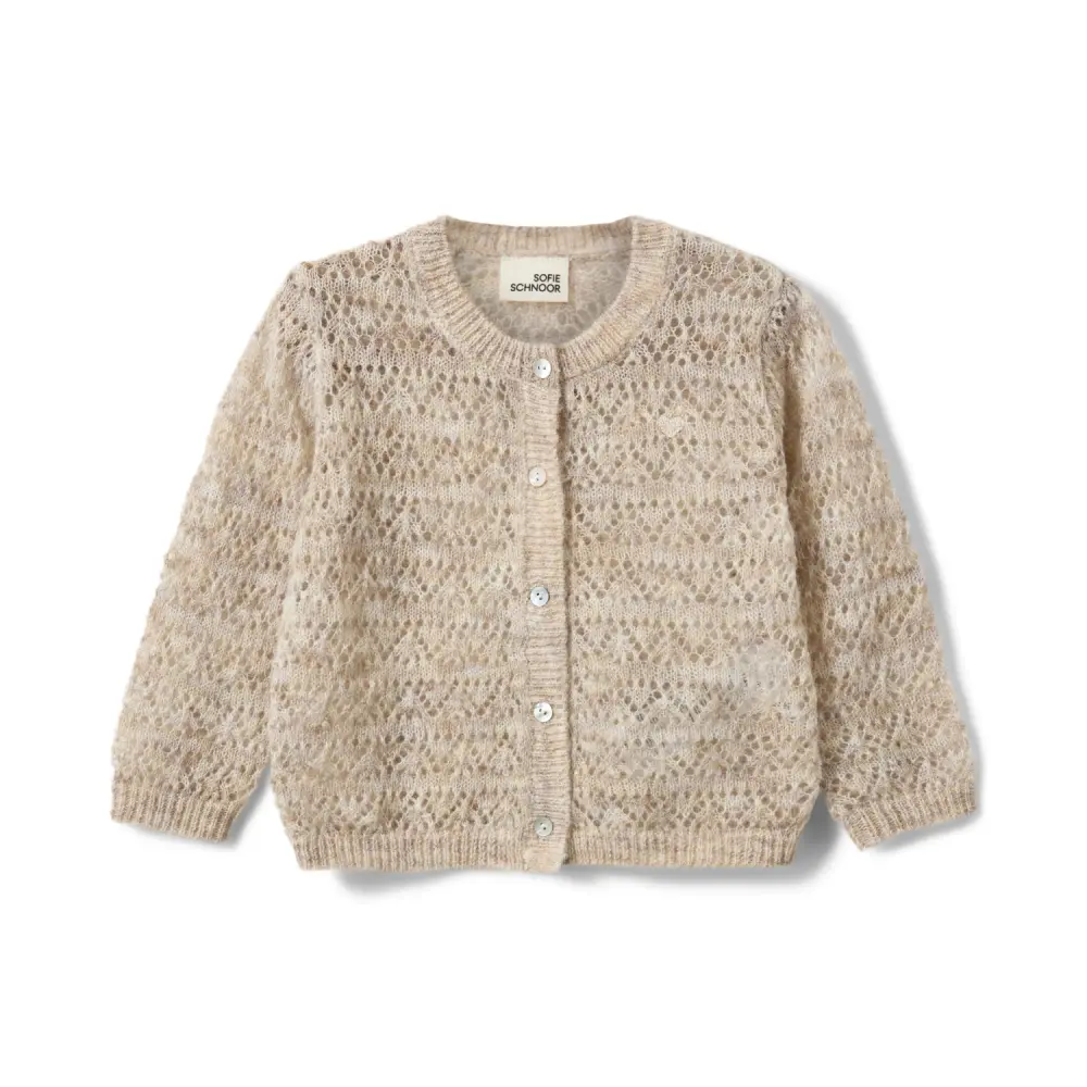 Henny Cardigan - Beige - 92 | Barnkläder - Toppar - Koftor, västar & tröjor | BabyMode