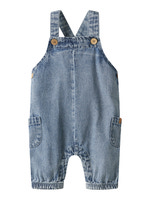 Taya Denim Hängselbyxor - Medium blue denim