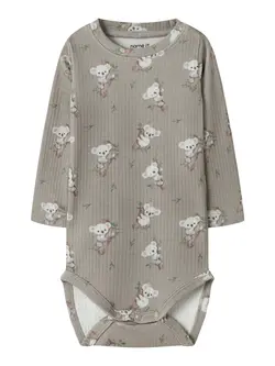 Boala Långärmad Body - Vintage Khaki