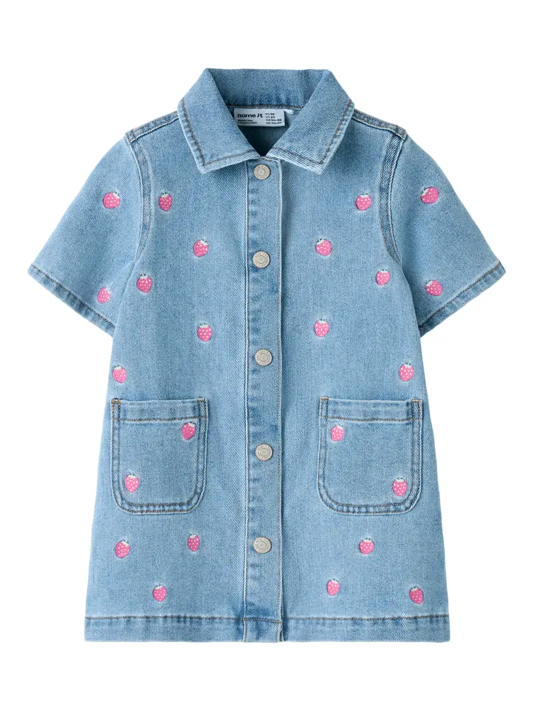 Name It Laila Denim Klänning - Light Blue Denim - 116