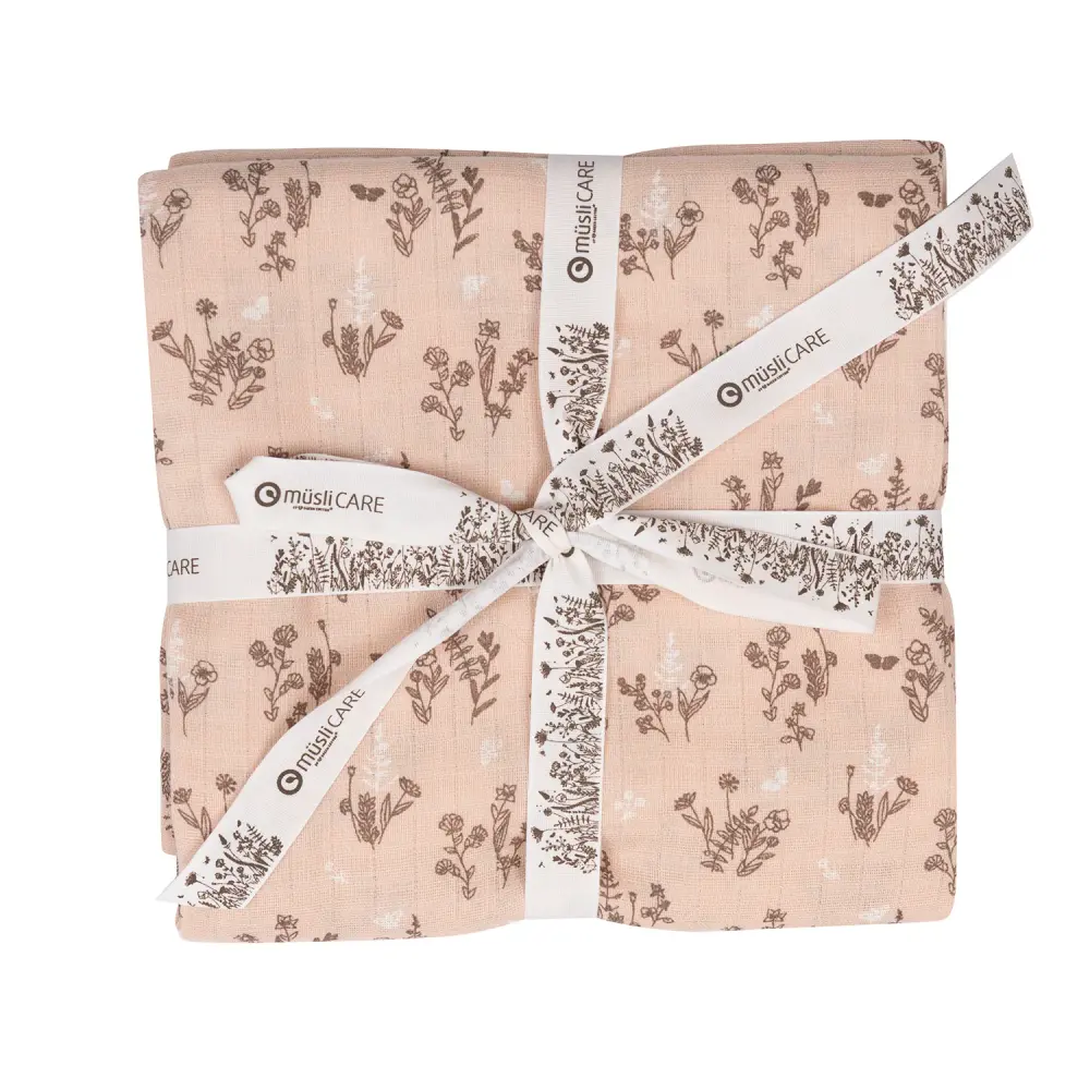 Muslinfilt - Flora | Barnrum - Textilier - Muslinfiltar | BabyMode