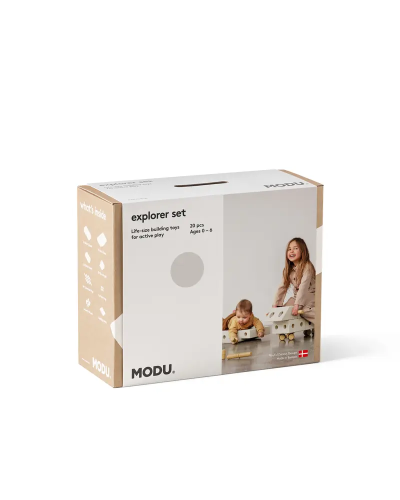 Explorer Byggsats - Sand Grey/Honey Yellow | Leksaker - Aktivitetsleksaker - Motorikleksaker | BabyMode