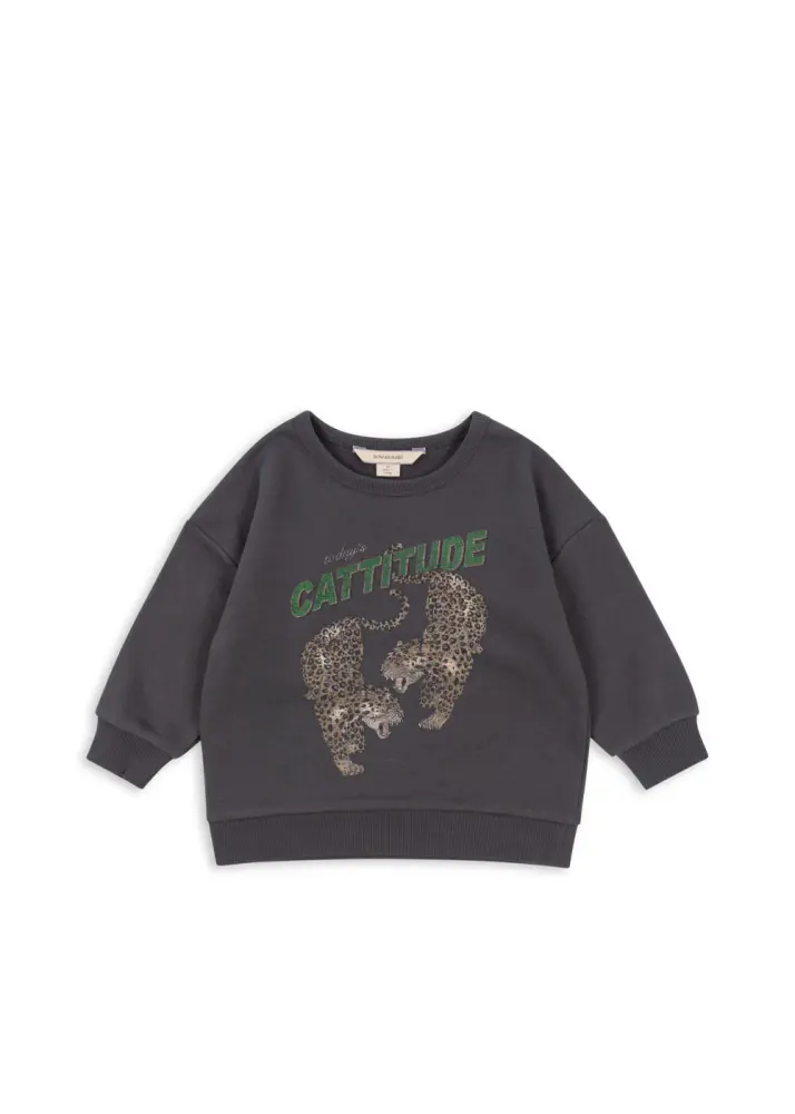 Lou Sweatshirt - Magnet - 9 MDR. | Barnkläder - Toppar - Koftor, västar & tröjor | BabyMode