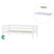 ECO Comfort Juniorsäng med madrass - 70x160 cm. - vit