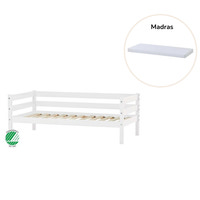 ECO Comfort Juniorsäng med madrass - 70x160 cm. - vit