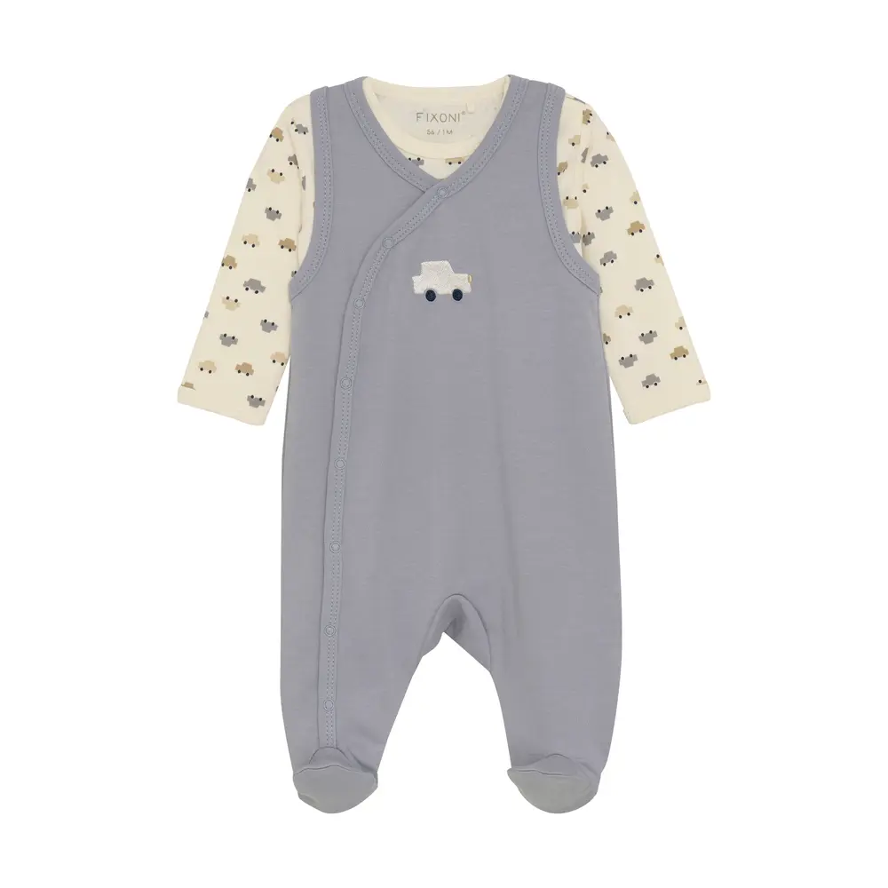 Set Body med Sparkdräkt - Weathervane - 44 | Barnkläder - Bodys & overaller - Jumpsuit med fot | BabyMode