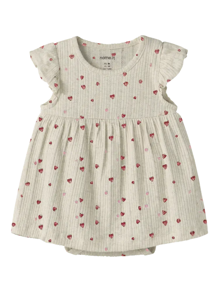 Name It Jelly Bodyklänning - Peyote Melange - 50 | Barnkläder - Toppar - Klänningar - Bodyklänningar | BabyMode