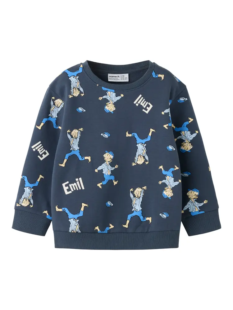 Name It Alfe Emil Sweatshirt - Ombre Blue - 104