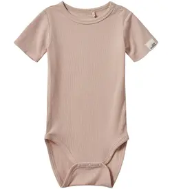 Kortärmad Body Dicte - Light Rose | Kläder - Bodys & overaller - Kortärmad body | BabyMode