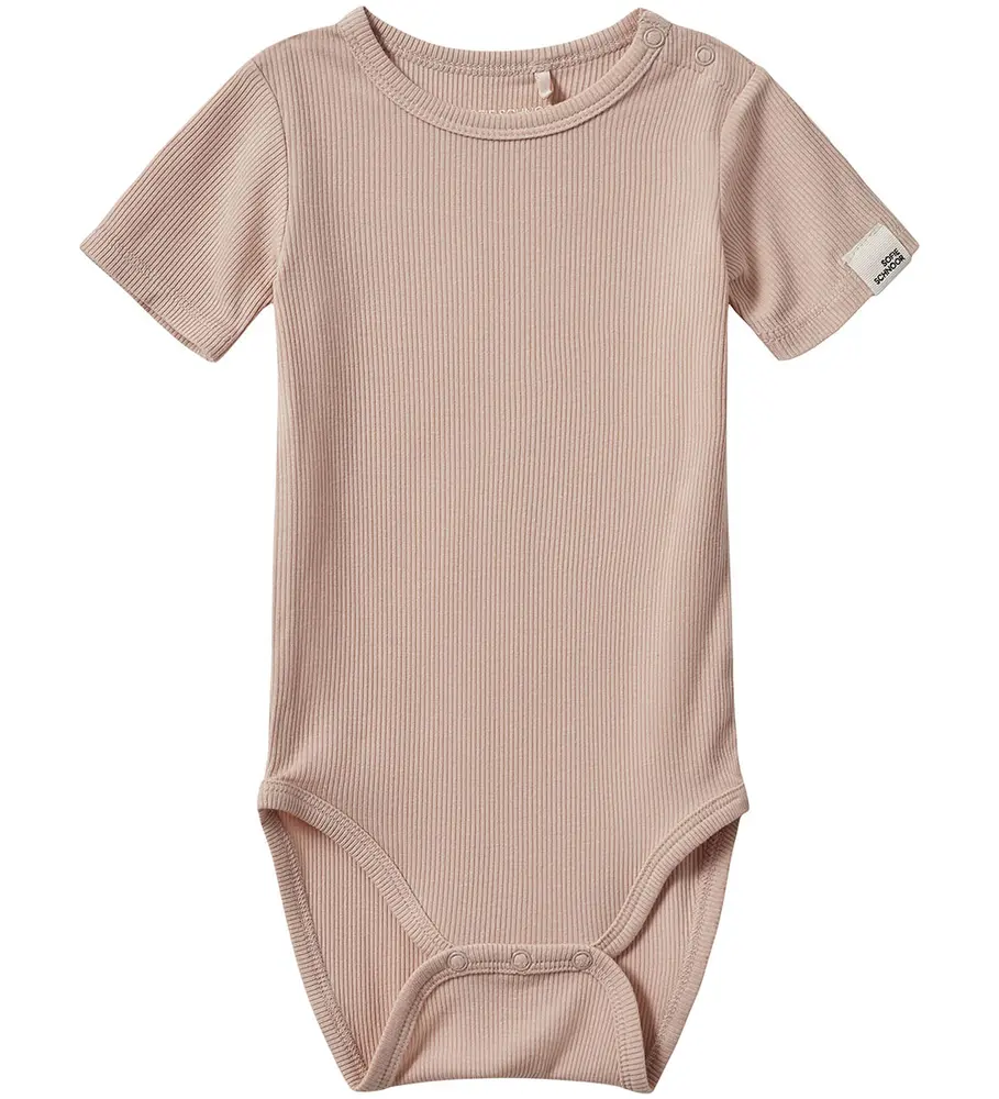 Dicte Kortärmad Body - Light Rose - 74 | Barnkläder - Bodys & overaller - Kortärmad body | BabyMode