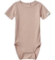 Kortärmad Body Dictesb - Light Rose