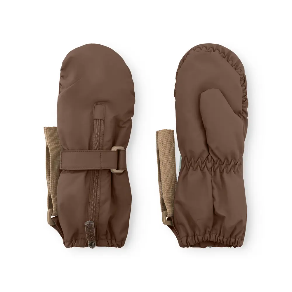 Mini A Ture Matcesar Fleecefodrade Vantar - Chestnut Brown - 12-18 MDR.
