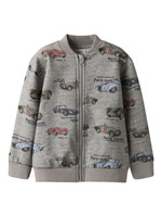 Reiner Sweat Kofta m. dragkedja - Grey Melange 