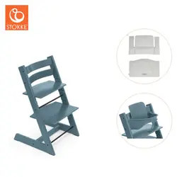 Högstol inkl. babyset och dyna - Fjord blue | Baby & Barn | BabyMode