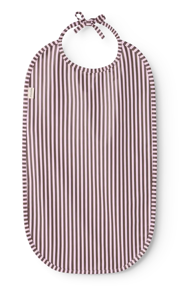 MarMar Copenhagen Bib Haklapp - Pink Brown Stripes