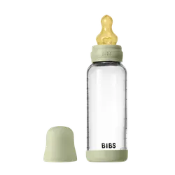Nappflaska Glas Baby Latex Medium Slow Flow 240 ml - Sage | Baby & Barn - Äta - Nappflaskor | BabyMode