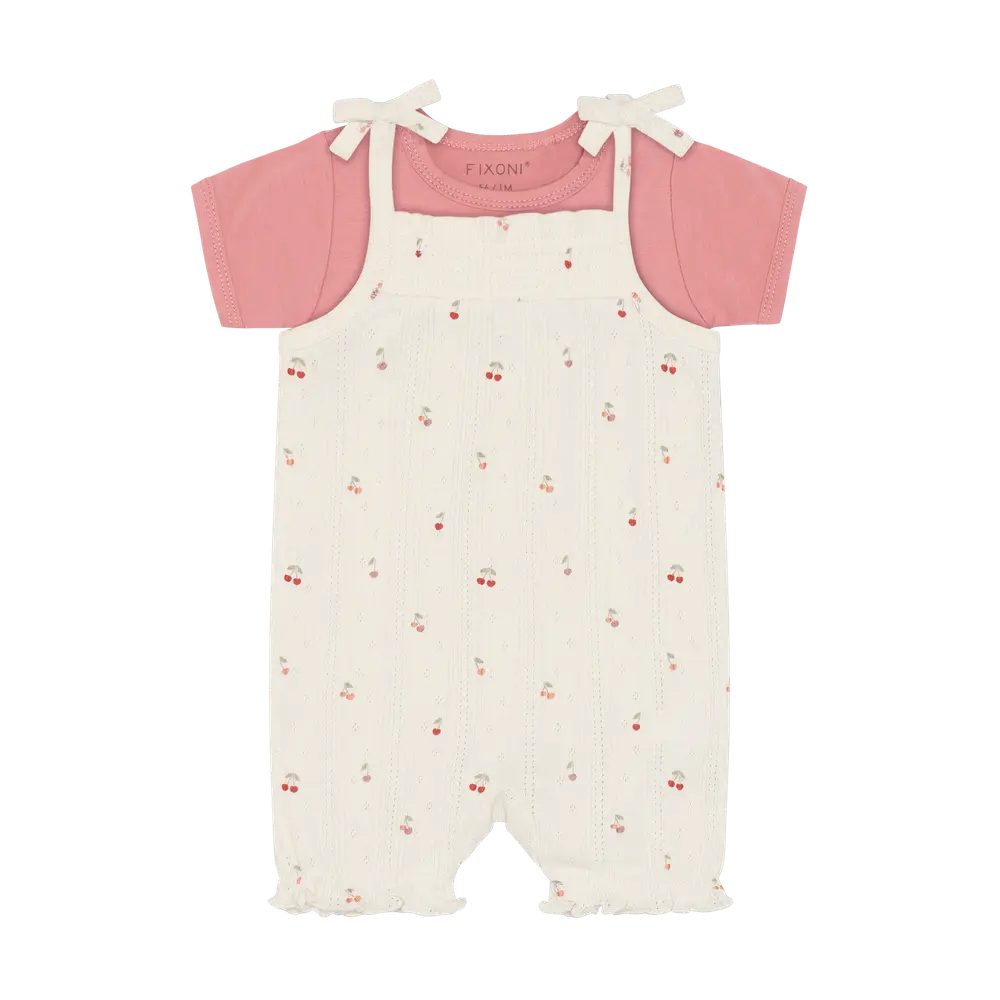 Set m. Body och Romper Pointel - Eggnog - 50 | Barnkläder - Set & Multipack - Bodys | BabyMode