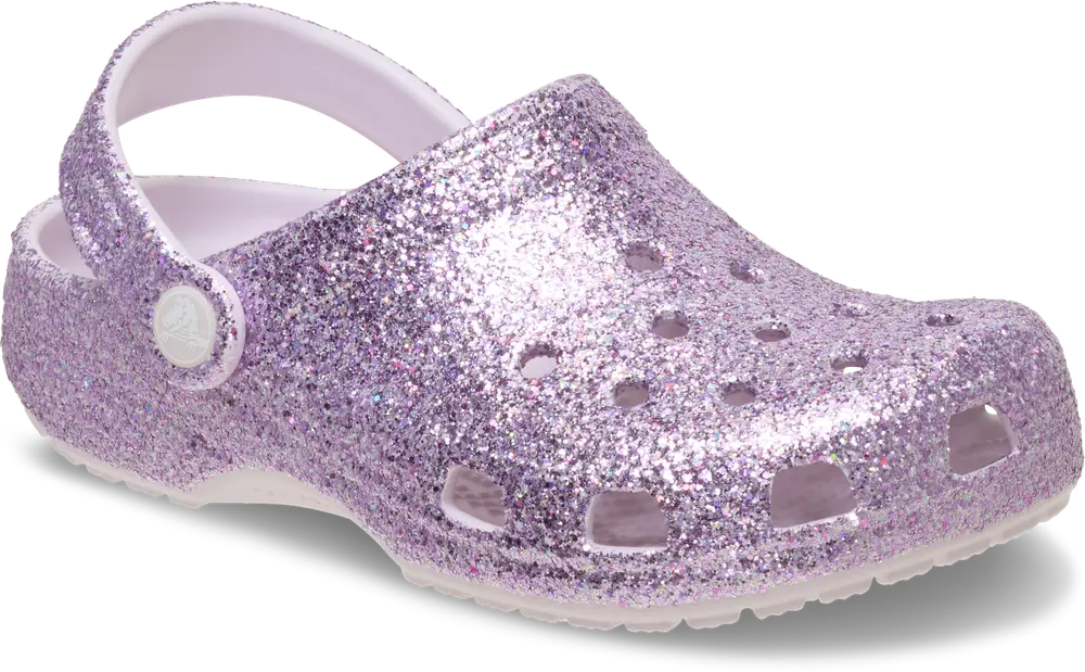 Crocs Classic Chunky Glitter Clog T - Grape Ice - 22/23 | Barnskor - Barnsandaler - Sandaler med stängd tå | BabyMode
