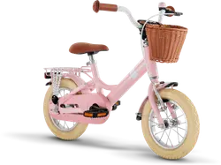 Youke Classic 12-Alu Springcykel med Korg - Retro Rose