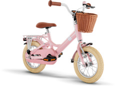 Youke Classic 12-Alu Springcykel med Korg - Retro Rose