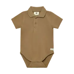Polo Kortärmad Body - Tigers Eye | Kläder - Bodys & overaller - Kortärmad body | BabyMode