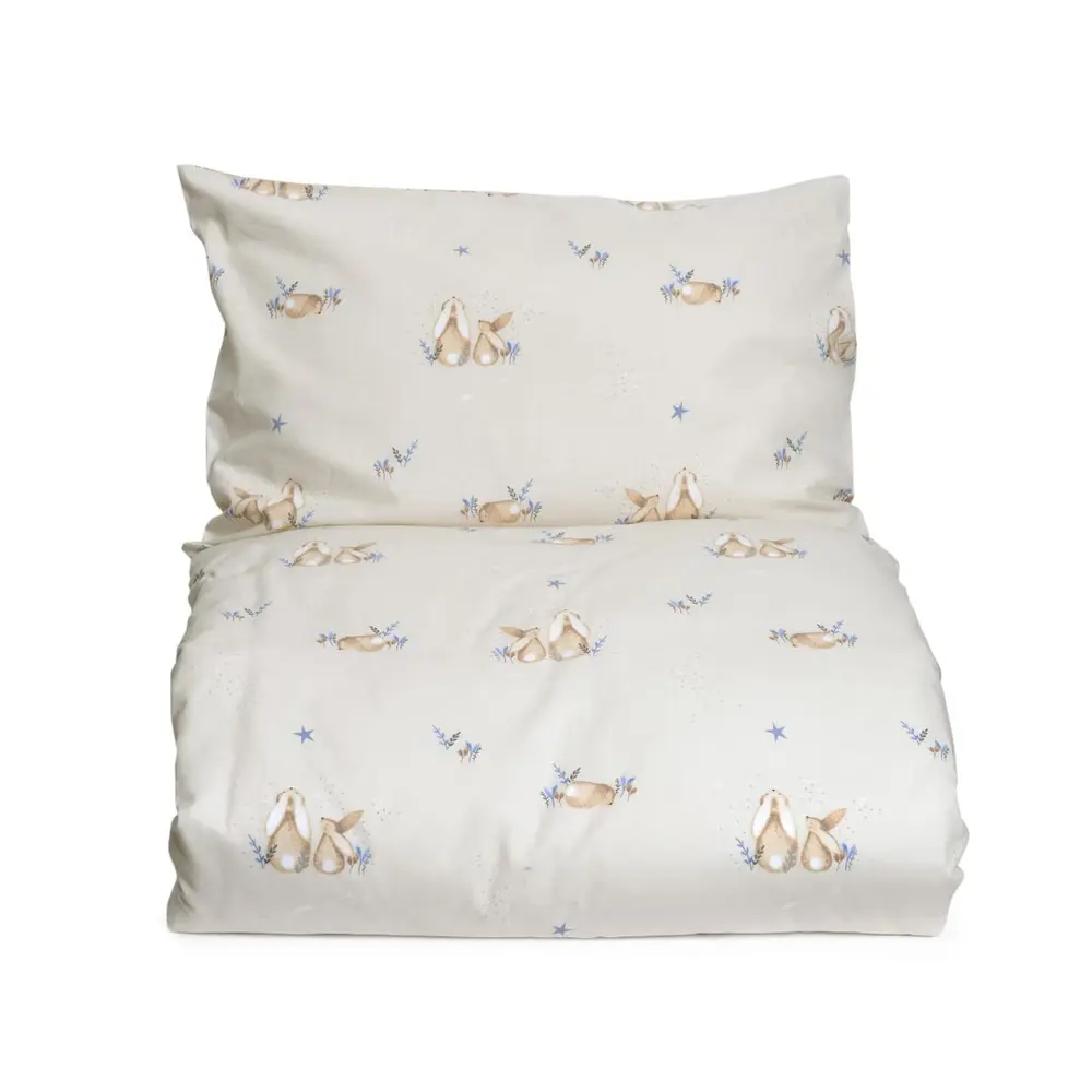 Påslakan Bunny Spjälsäng - Sand | Barnrum - Textilier - Sängkläder - Sängkläder för barn | BabyMode