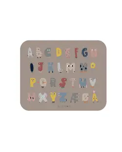 XL Underlägg - ABC Brun | Baby & Barn - Äta - Barnserviser | BabyMode