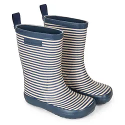 Charly Gummistövlar - Navy Stripe