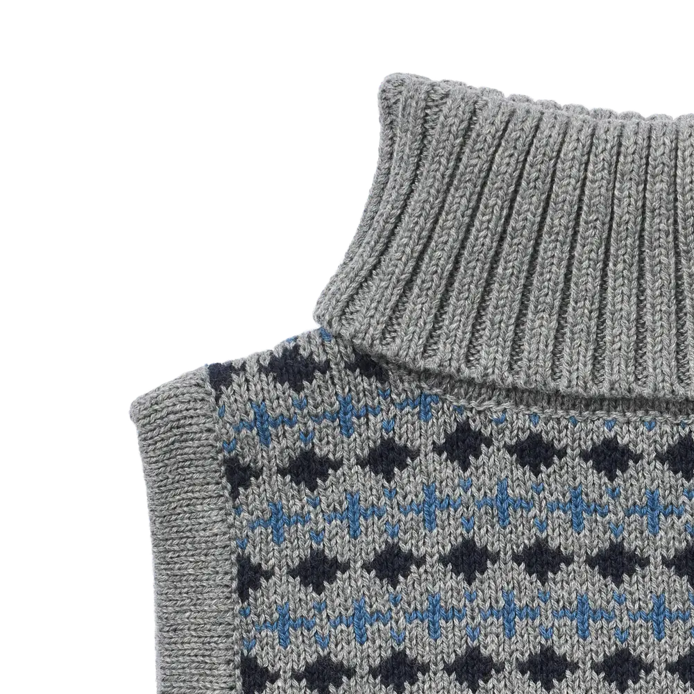 Stoffe Jacquard Halskrage - Grey melange - ONESIZE | Barnkläder - Mössor, vantar och tossor - Mössor & balaclavas | BabyMode