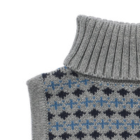 Stoffe Jacquard Halskrage - Grey melange
