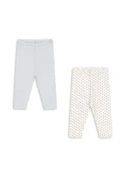 Fanga Bello Leggings 2-Pack - Punto Blu | Kläder - Underdelar - Leggings | BabyMode