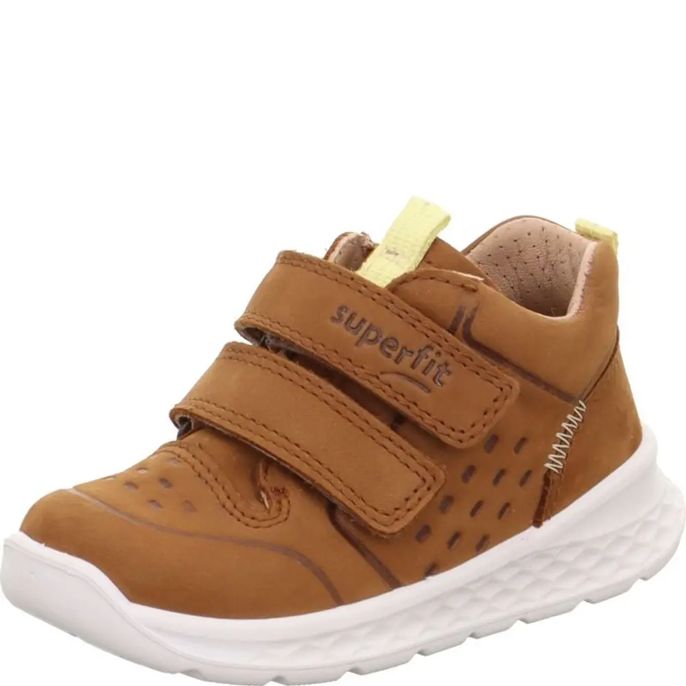 Breeze Sneaker - Brown/Yellow - 24 | Barnskor - Lära-gå-skor & prewalkers - Lära-gå-skor | BabyMode