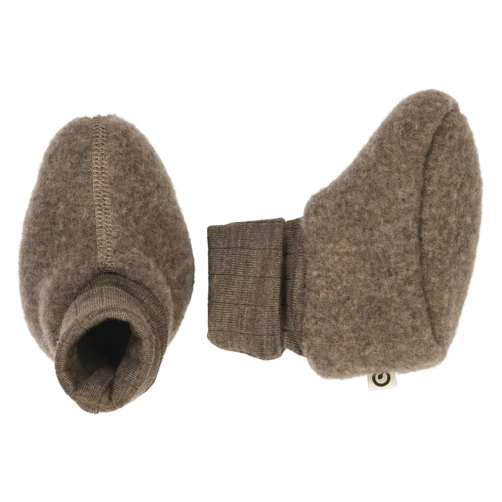 Tossor Woolly Merinoull - Walnut Melange - 74/86 | Barnskor - Inneskor & tofflor - Tossor | BabyMode
