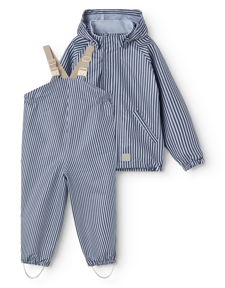 MarMar Copenhagen Oddy Regnset - Blue Stripes - 92