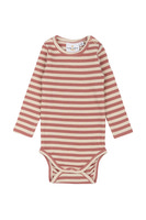 Fro Uni Rib Body langærmet - Rose stripe