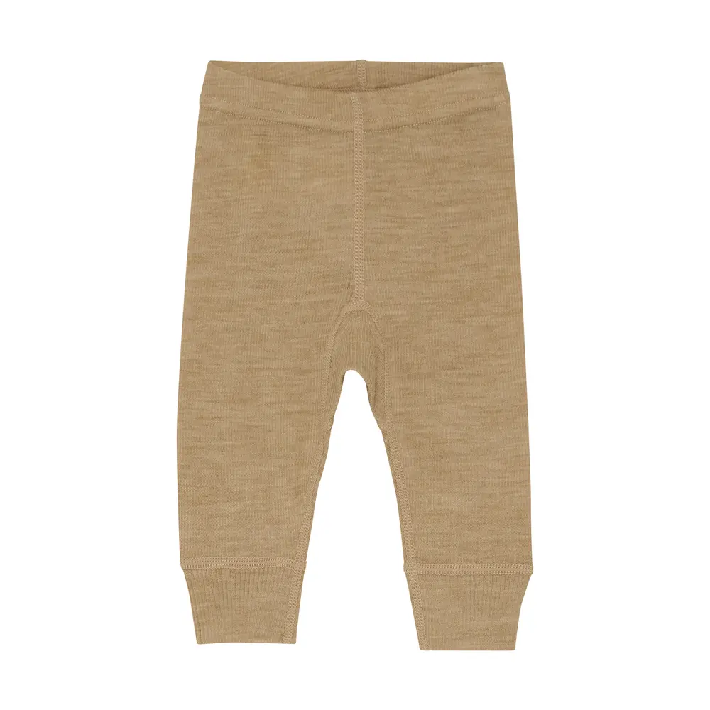 Leggings Ull - Light Camel Melange - 70 | Barnkläder - Ull - Ullbyxor | BabyMode