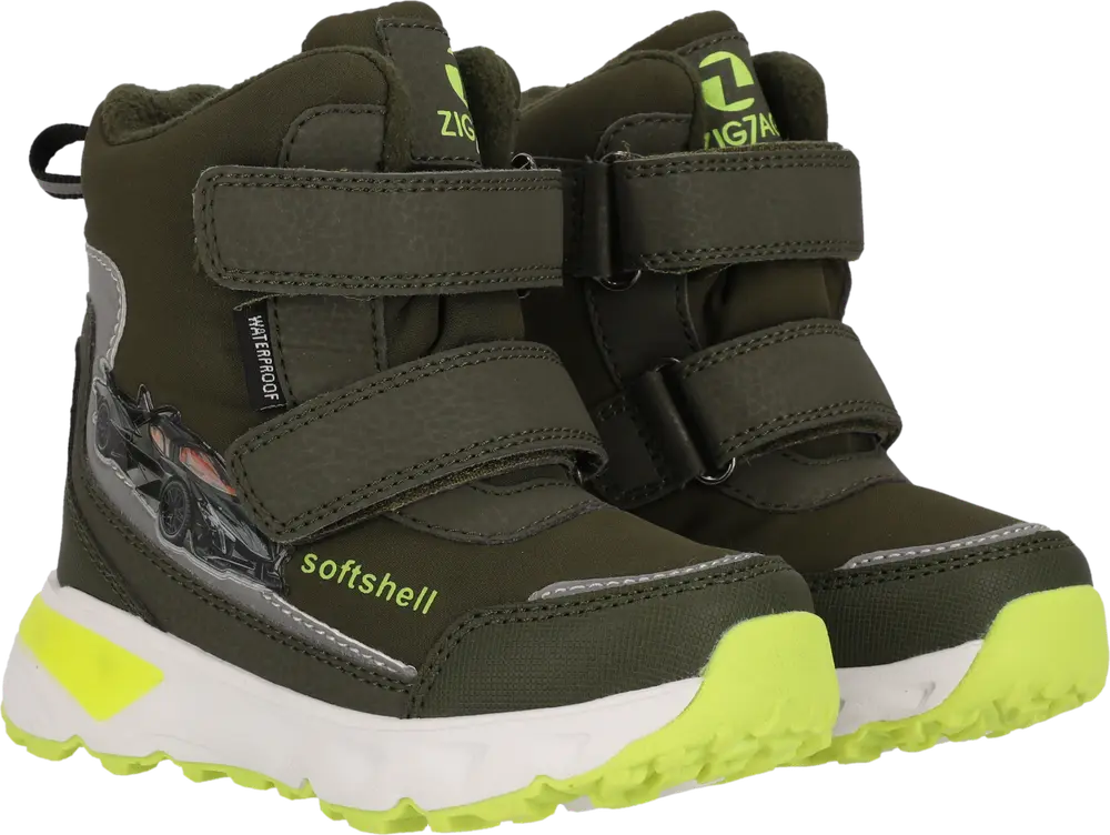 Blinkande Vinterkängor Hidol WP - Olive Night - 24 | Barnskor - Stövlar - Vinterkängor | BabyMode