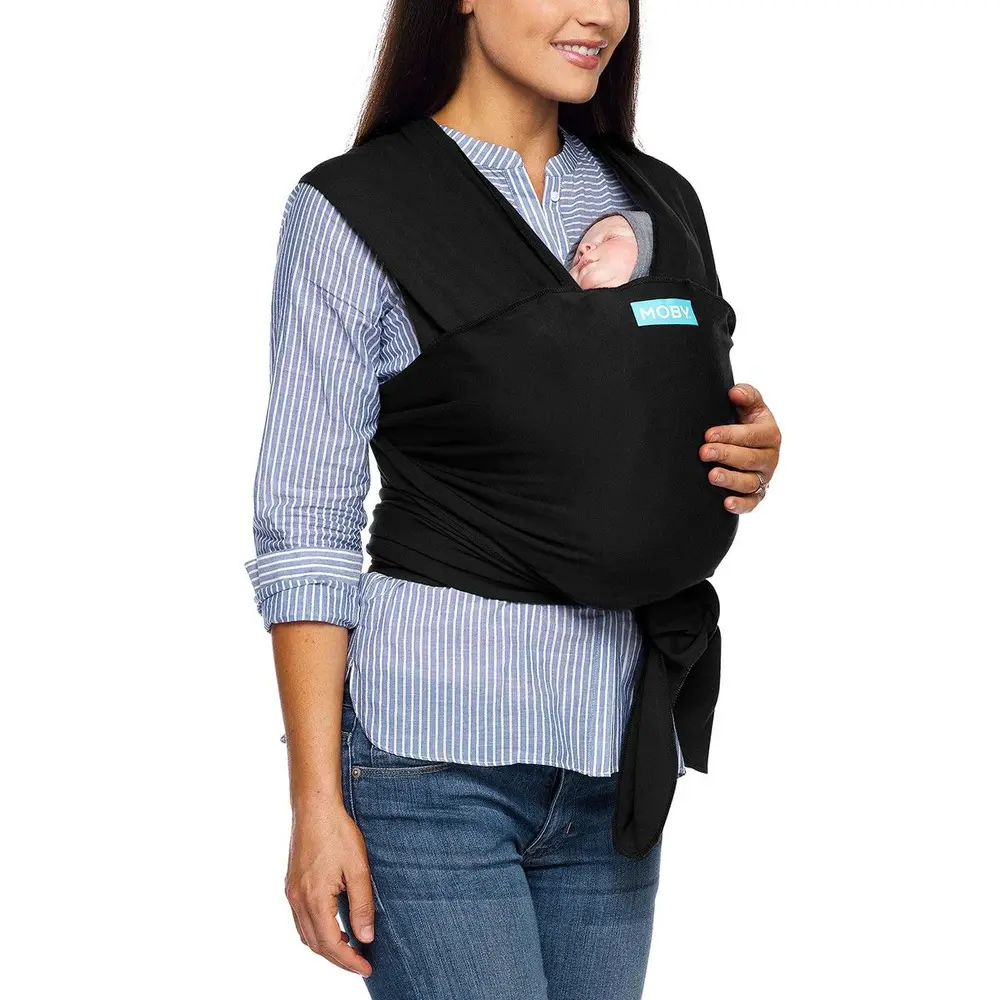 Moby Evolution Bärsjal - Black | Baby & Barn - Bärselar & bärsjalar - Bärsjalar | BabyMode