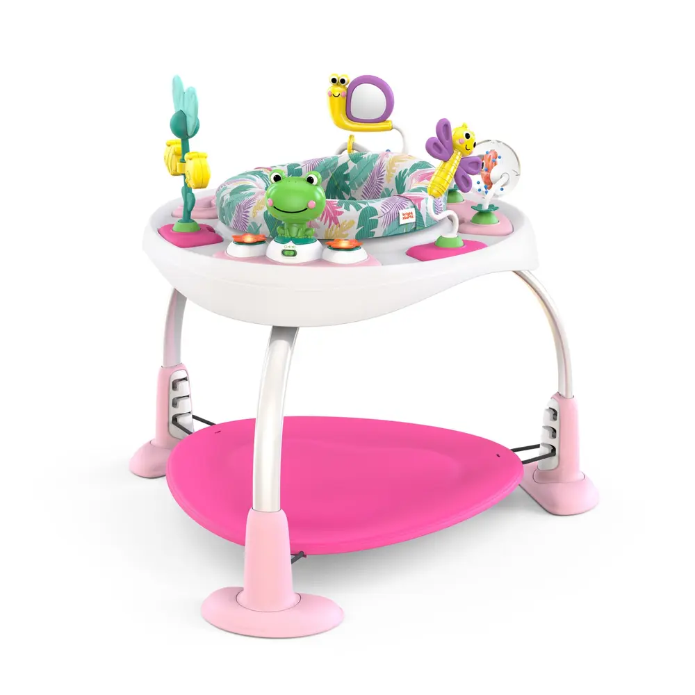 Bounce Baby 2-in-1 Aktivitetsbord - Pink | Leksaker - Babyleksaker - Lära-gå-vagnar & gåstolar | BabyMode