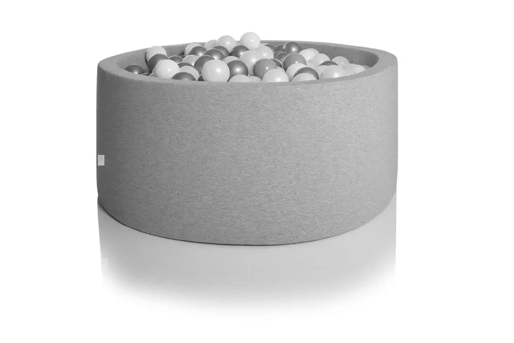 Bollhav inkl. 200 bollar 90x40 cm - Grå | Leksaker - Aktivitetsleksaker - Bollhav & tillbehör | BabyMode