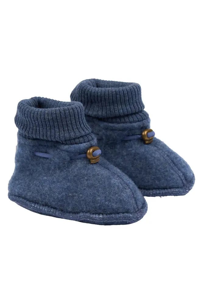 Mikk-Line Ulltofflor - Blue Melange - 62/68