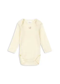 Fanga Erba Ull Långärmad Body - Beige Melange | Kläder - Bodys & overaller - Långärmad body | BabyMode