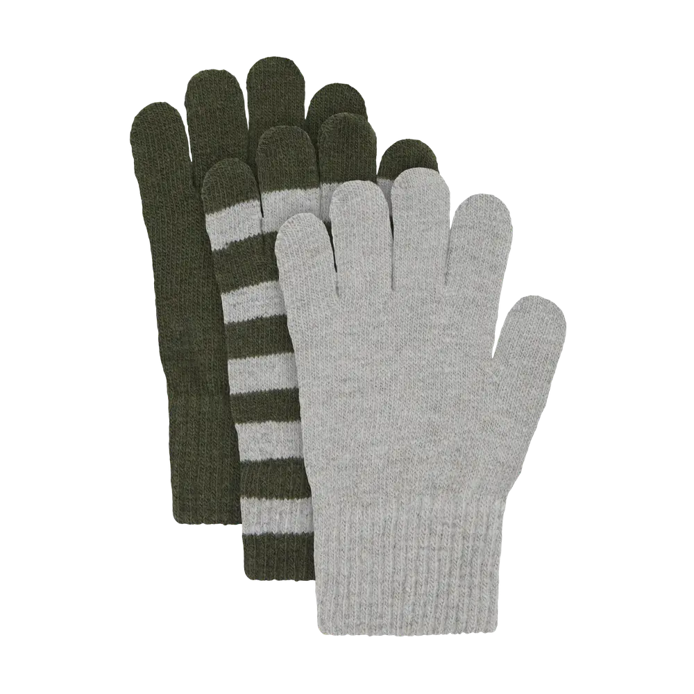 Magic Vantar Stickad 3-Pack - 9090 - 1-2 ÅR