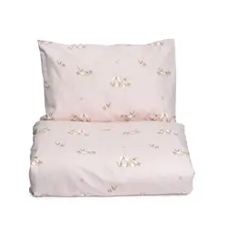 Påslakan Bunny Spjälsäng - Rosa | Barnrum - Textilier - Sängkläder - Sängkläder för barn | BabyMode
