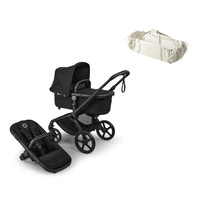 Bugaboo Fox 5 Renew Complete - Black/Heritage Black inkl. Sleepcarrier X Oat Beige