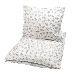 Baby sängkläder, 70x100 cm - Floral, beige | Barnrum - Textilier - Sängkläder - Sängkläder för barn | BabyMode