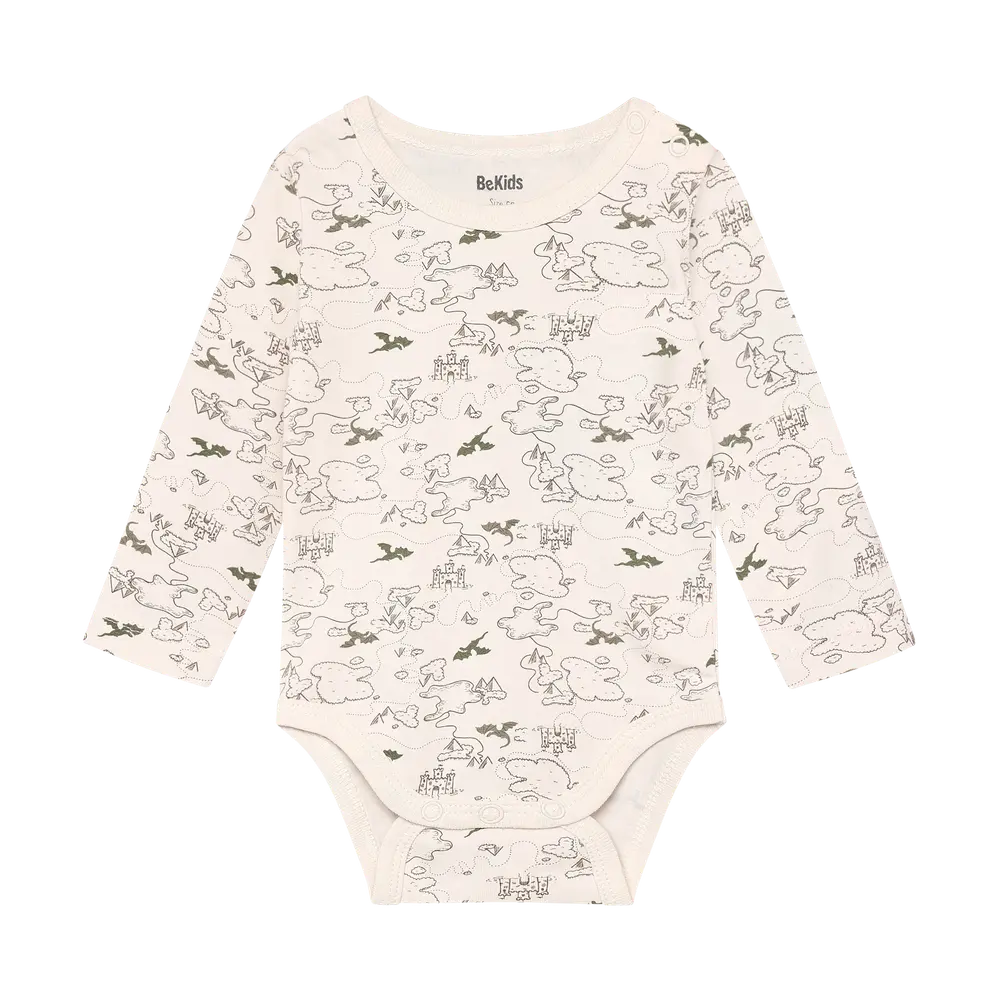 BeKids Långärmad Body - White Sand - 60