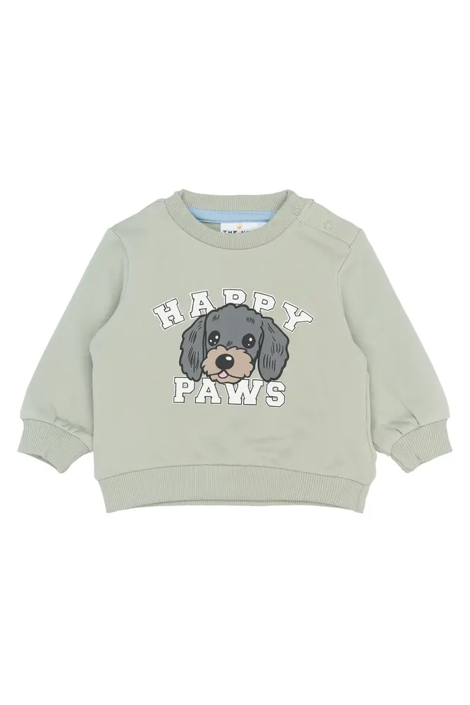Sacarias Sweatshirt - Aqua gray - 80 | Barnkläder - Toppar - Koftor, västar & tröjor | BabyMode