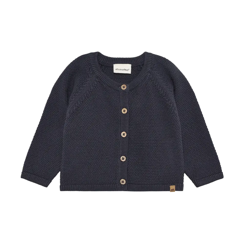 Stickad Kofta - Odyssey Gray - 92 | Barnkläder - Toppar - Koftor, västar & tröjor | BabyMode